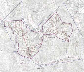 Comparison between 1995 and 2003 CRAs